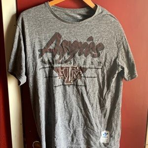 Grey Adidas Originals Texas A&M Tee